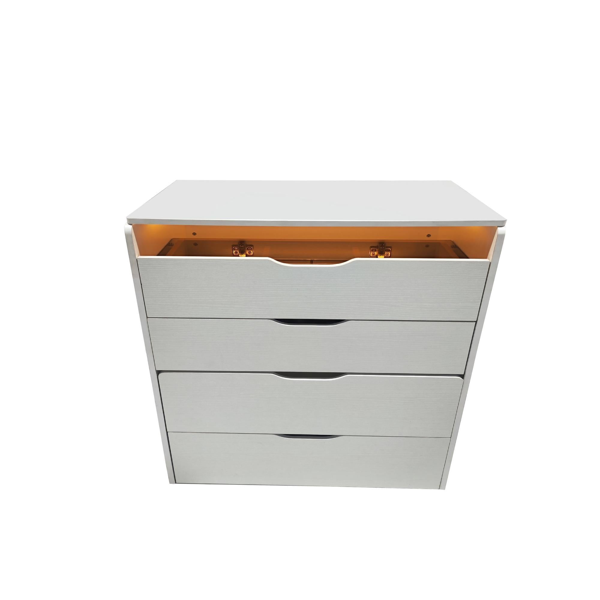 3 in 1 Vanity Desk with Flip-Top Mirror, Compact Makeup Table with Glass Top and 3 Drawers for Bedroom, White