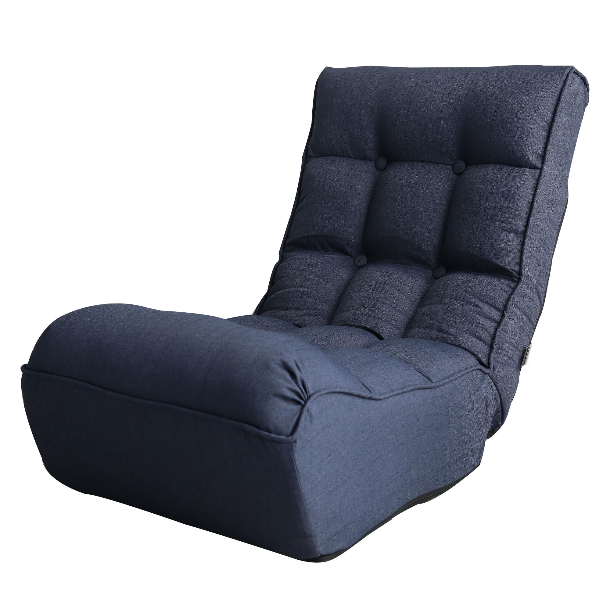 Single sofa reclining chair Japanese chair lazy sofa tatami balcony reclining chair leisure sofa adjustable chair,Navy