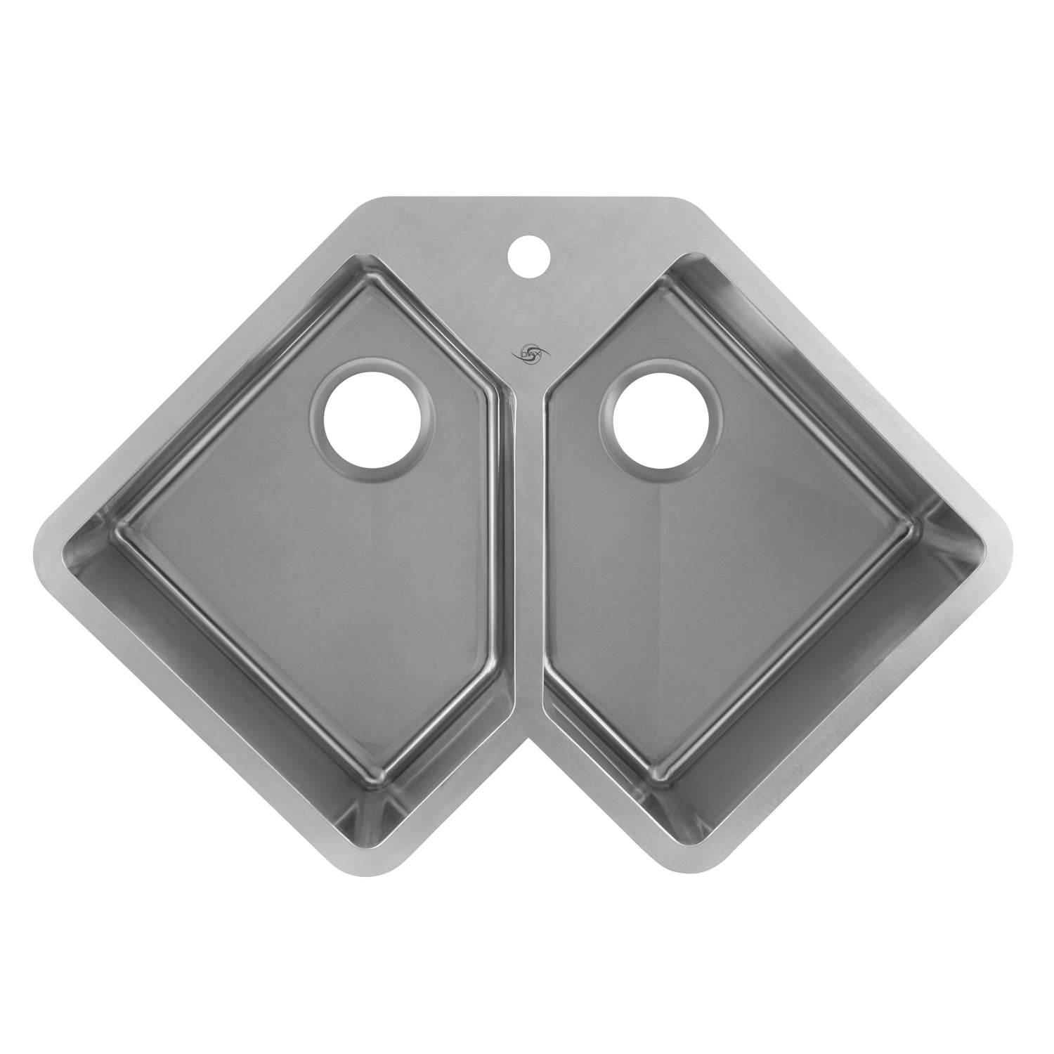 Handmade DAX Corner Double Bowl Top Mount Kitchen Sink Home Decor lazy boy