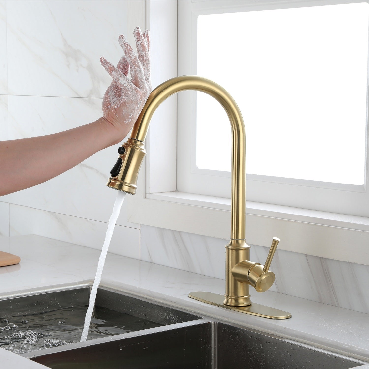 Touch Kitchen Faucet Pull Down Sprayer Single Handle Home Decor lazy boy