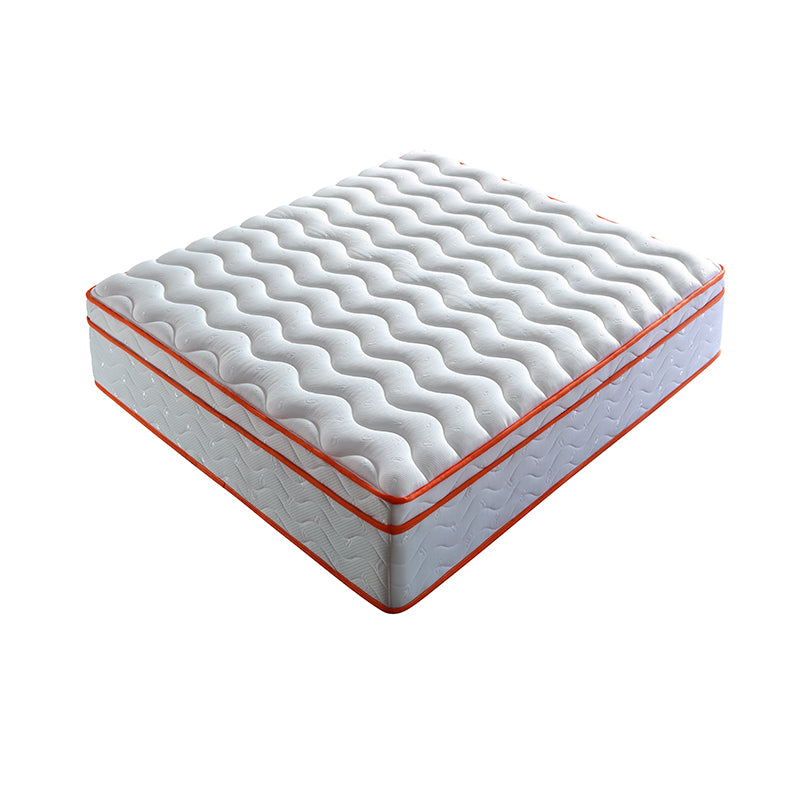 Queen Mattress, 10 Inch Hybrid Mattress in a Box, Memory Foam and Pocket Springs, Fiberglass Free, Soft and Breathable, Medium Firm Feel