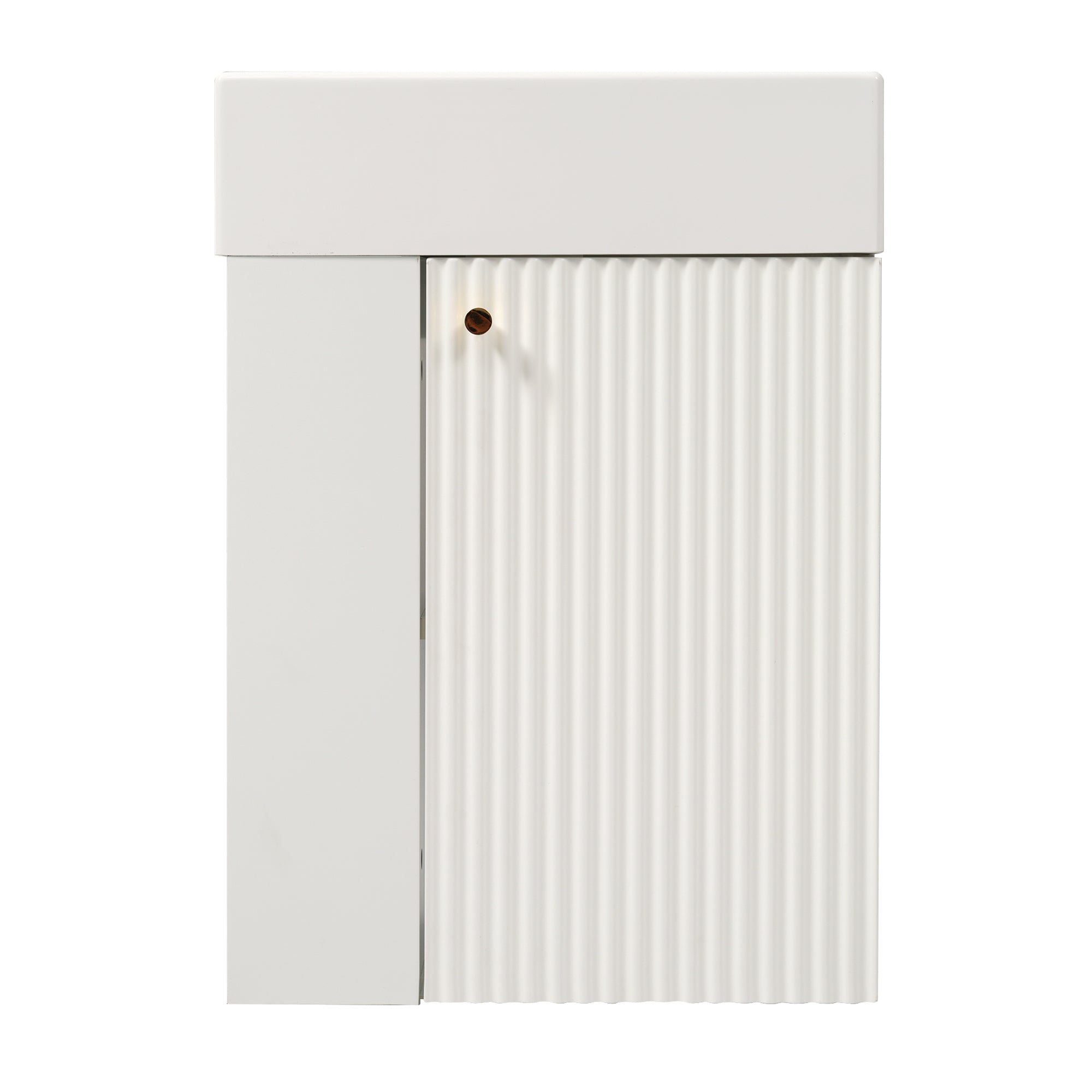 Modern Floating Bathroom Vanity Resin Basin Left Storage Homary