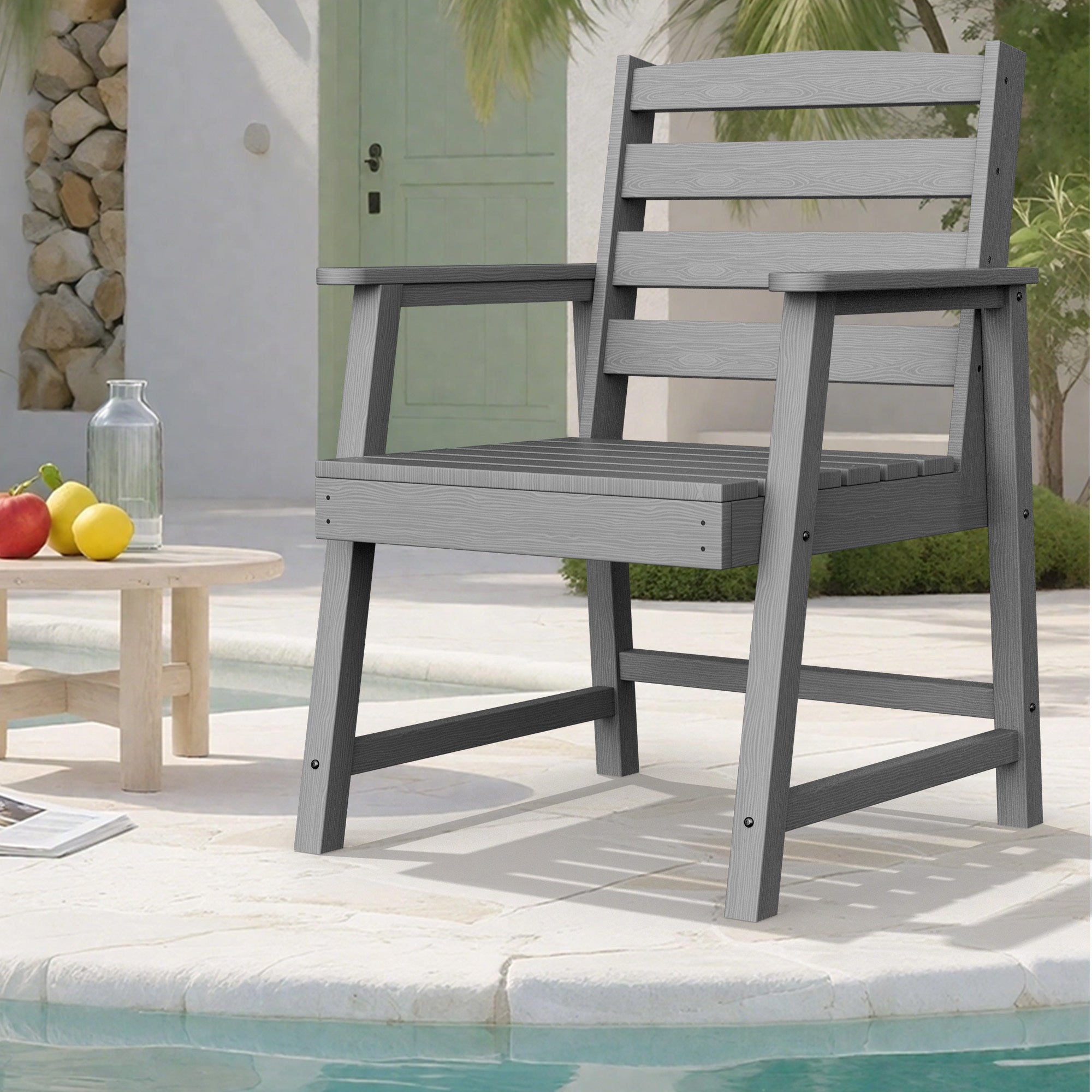 Versatile Single Outdoor Dining Chair for Multiple Scenarios Homary