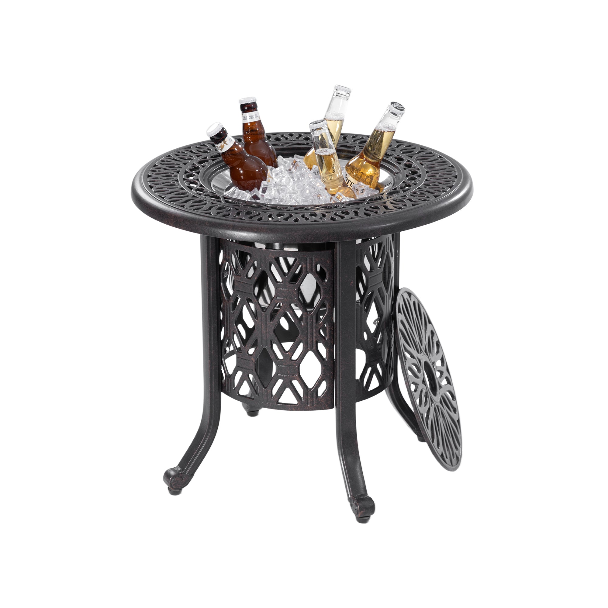 Removable Ice Bucket Table - Ideal for Outdoor Parties Homary