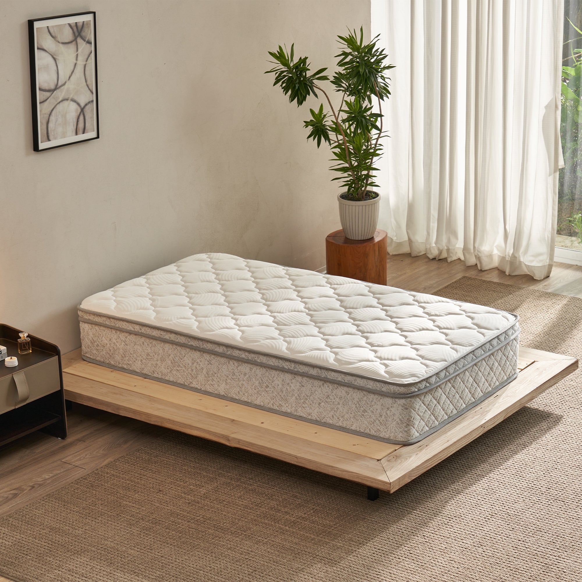 Twin Size Mattress,12 Inch Hybrid Twin Mattress in a Box with Memory Foam and Pocket Spring for Pressure Relief & Comfort Sleep & Zoned Support, Medium Firm,CertiPUR-US & OEKO-TEX